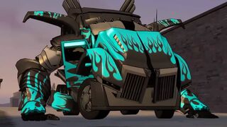 Optimus vs Nemesis Prime! Transformers Fight Scene!