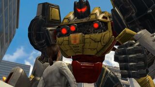 Grimlock Vs Bruticus Transformers Fall of Cybertron Fight Scene