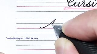 Cursive writing a to z _ Cursive writing abcd _ English capital letters _ Cursive handwriting abcd(360P).