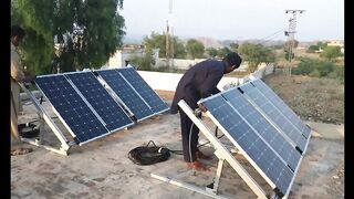 Announcement of giving complete solar system to people for only 7 thousand rupees