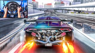 1300HP Twin Turbo Lamborghini Huracán STO - Assetto Corsa | Thrustmaster TX Gameplay