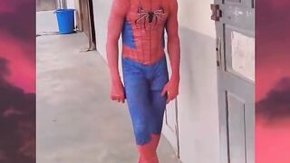 SPIDER MAN ON PART TIME JOB