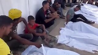 من وداع الشهداء الذين ارتقوا في مجازر الاحتلال برفح #اكسبلور