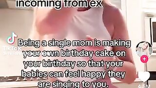 [Watch] Single Mom Birthday Cake Ex Husband Name