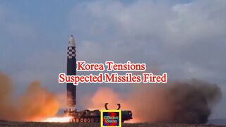 Korea tensions: North Korea fires suspected missiles into sea