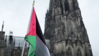 KATEDRAL KOLN JERMAN MENANGIS! #freepalestine #gaza #shorts