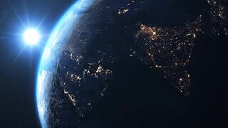 4K Planet Earth Spinning in Space | Free HD Videos - No Copyright 2