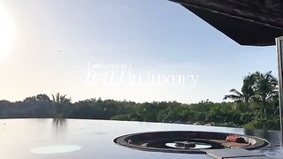 Living LUXURY in Bali stay with me  organic cocktail making class, spa, 5 star restaurants