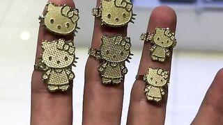 Real Gold Hello Kitty Rings All Under $199