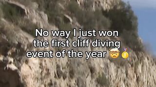 CLIFF DIVING CHAMPION 2024 ???????? #bravegang