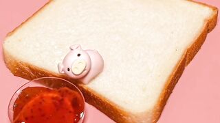 Funny toy eat the bread