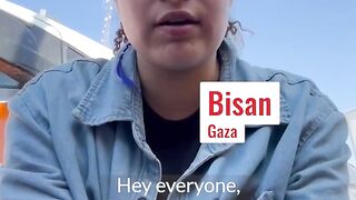 Ceasefire in Gaza. Help us. Bisan describes the situation right now _ #Shorts