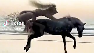 Can anyone tell who is on the horse?
