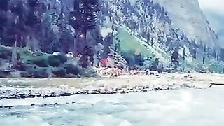 Blue water lake