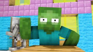 Horror wheel spin funny challenge - Minecraft animation