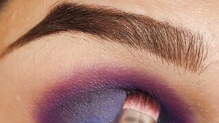 Blue Purple Halo Eye Makeup Look