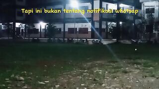 Suasana malam di pondok pesantren