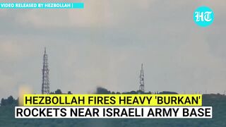 Iran-Backed Hezbollah Fires ‘Burkan’ Rockets Near IDF Base; Shoots Down Israeli Drone | Watch