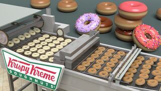 Fonctionnement d'une machine à beignets (Krispy Kreme)