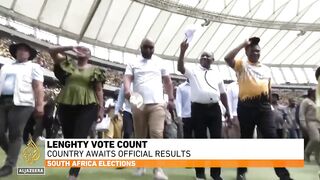 South Africa election_ ANC short of majority after 90% votes.