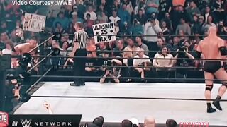 The Rock Vs Bill Goldberg  (Throwback)highlights
