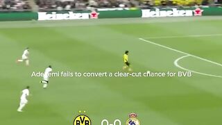 NOT AGAIN! ‎Adeyemi_fails_to_convert_a_clear-cut_chance_for_BVB‎#Championsleague2024