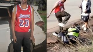 Kenyan man Captured on Camera hitting a traffic police#viralvideoofpolicebeingbeaten#kenyatrendsnow#motoristassaultpoloce