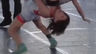 She’s handing out free flights to suplex city