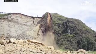 Hundreds killed after landslide flattens remote Papua New Guinea village.