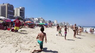 RIO DE JANEIRO Brazil Leblon Beach. Best video enjoy life