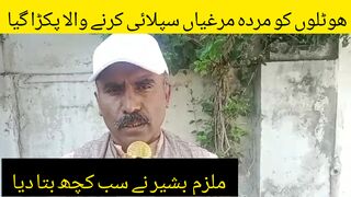 گجرات کے میرج ھالز ھوٹلوں کو مردہ مرغیاں سپلائی کرنے والا پکڑا تا دیا