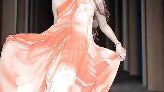 An Orange  Trend Dress