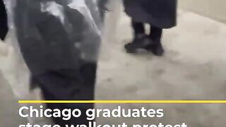 Chicago students stage walkout protest for Gaza _ #AJshorts.