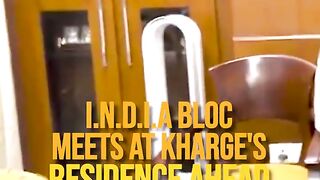 I.N.D.I.A Bloc Meets At Kharge's Residence Ahead of Lok Sabha Poll Results.