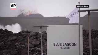 The Blue Lagoon reopens in Iceland as volcano continues to erupt.