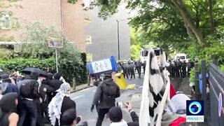 Belgian police break up pro-Palestinian demonstration outside Israeli embassy