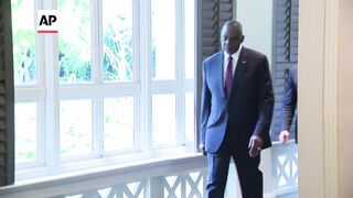 Lloyd Austin meets with top security officials at Shangri-la Dialogue in Singapore.
