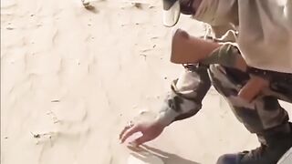 The very  weather burned the bodies of the soldiers on duty