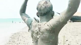 Bangladeshi Cricket Game Play in Muddy Ground