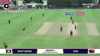West indies vs PNG match highlights
