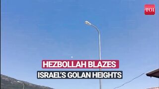 Hezbollah Missiles Burn Israel; Projectiles Spark Massive Fire In Golan Heights Area | Watch