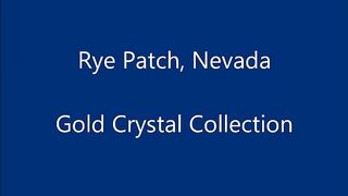 Rye patch gold . Detecting gold