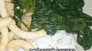 Nasi sayur gesek goreng