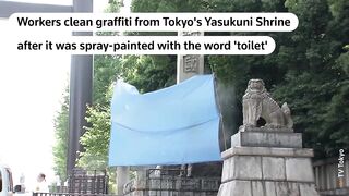 Controversial Japan shrine cleaned of 'toilet' graffiti _ REUTERS.