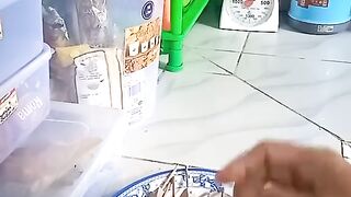 Goreng sate telor puyuh