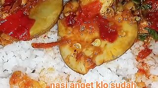 Nasi balado jengkol