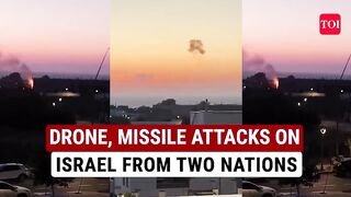 Arab Fighters From Two Countries Attack Israel With Ballistic Missile, Armed Drones | Watch
