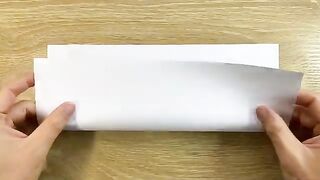 How to make a book with a sheet of A4 paper (No glue_ Super easy)