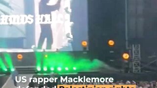 US rapper Macklemore defends Palestinian rights at German concert | Al Jazeera Newsfeed