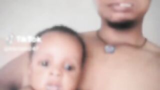 Baby and father